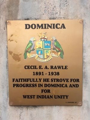 Cecil E. A. Rawle Marker image. Click for full size.