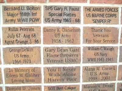"Freedom With Honor" Veterans Honor Roll Detail image. Click for full size.