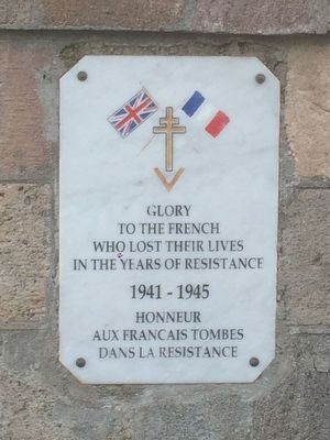 Glory to the French from Dominica Marker image. Click for full size.