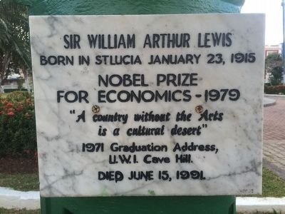 Sir William Arthur Lewis Marker image. Click for full size.