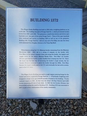 Building 1372 Marker image. Click for full size.