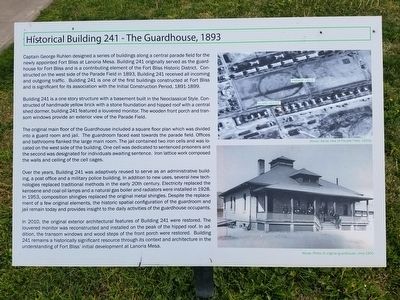 Historical Building 241 - The Guardhouse, 1893 Marker image. Click for full size.