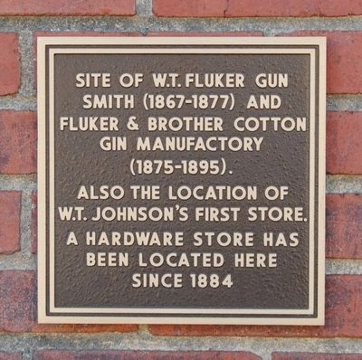 Site of W.T. Fluker Gun Smith Marker image. Click for full size.
