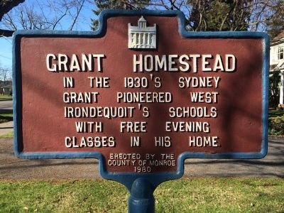 Grant Homestead Marker. Click for full size. Grant Homestead Marker image. Click for full size.