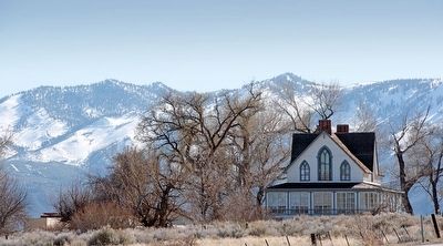Winters Ranch House and Sierra Nevada Mountains image. Click for full size.