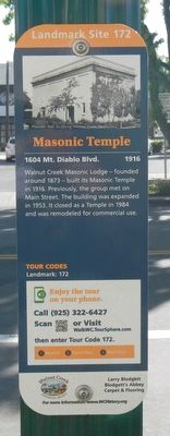 Masonic Temple Marker image. Click for full size.