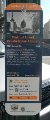 Walnut Creek Presbyterian Church Marker. Click for full size. Walnut Creek Presbyterian Church Marker image. Click for full size.