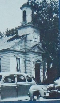 Walnut Creek Methodist Church Marker (detail) image. Click for full size.