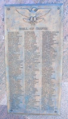 World War II Memorial Roll of Honor image. Click for full size.