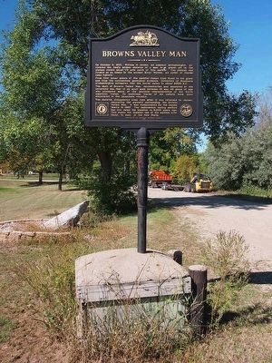 Browns Valley Man marker. Click for full size. Browns Valley Man marker image. Click for full size.