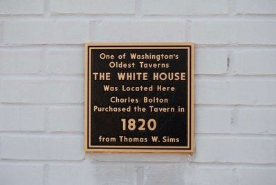 The White House Marker image. Click for full size.