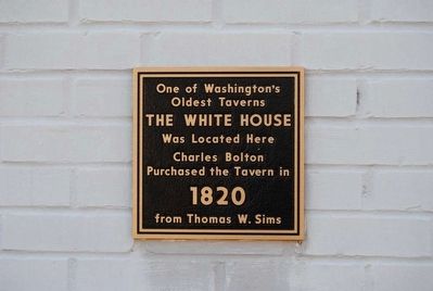 The White House Marker. Click for full size. The White House Marker image. Click for full size.