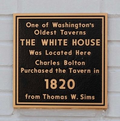 The White House Marker image. Click for full size.