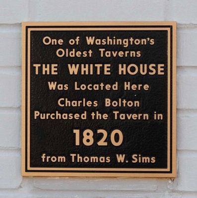 The White House Marker. Click for full size. The White House Marker image. Click for full size.