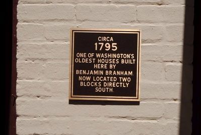 One of Washington's Oldest Houses Marker. Click for full size. One of Washington's Oldest Houses Marker image. Click for full size.