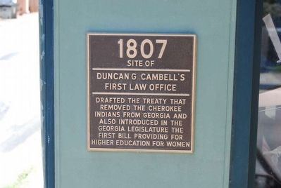 Duncan G. Cambell's First Law Office Marker image. Click for full size.