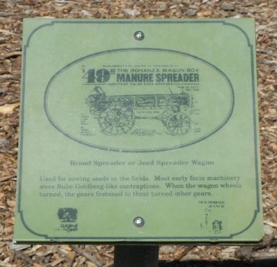 Broad Spreader of Seed Spreader Wagon Marker image. Click for full size.
