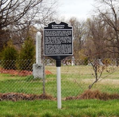 Samptown Cemetery Marker image. Click for full size.
