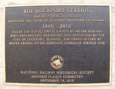 The Lockport Station Marker image. Click for full size.