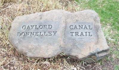 Gaylord Donnelly Canal Trail Marker. Click for full size. Gaylord Donnelly Canal Trail Marker image. Click for full size.