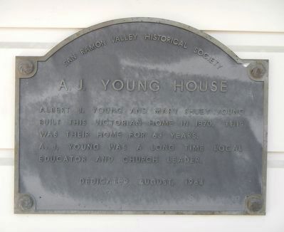 A.J. Young House Marker. Click for full size. A.J. Young House Marker image. Click for full size.