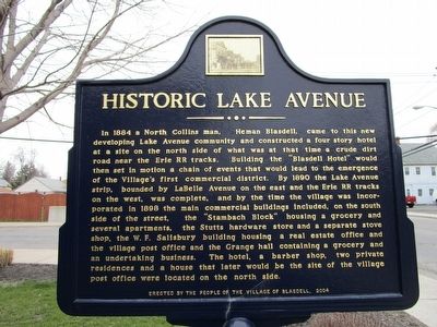 Historic Lake Avenue Marker image. Click for full size.