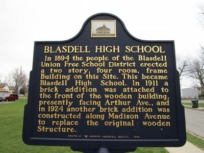 Blasdell High School Marker image. Click for full size.