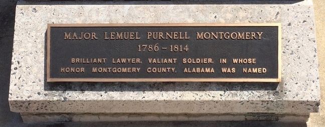 Major Lemuel Purnell Montgomery Marker image. Click for full size.