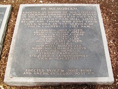 War Memorial Vietnam Marker. Click for full size. War Memorial Vietnam Marker image. Click for full size.