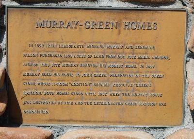 Murray-Green Homes Marker image. Click for full size.
