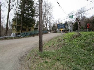 Clarksburg Marker & Crossroads Sign. Click for full size. Clarksburg Marker & Crossroads Sign image. Click for full size.