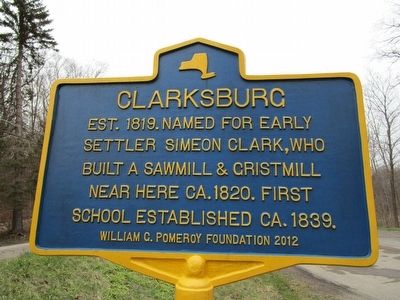 Clarksburg Marker. Click for full size. Clarksburg Marker image. Click for full size.