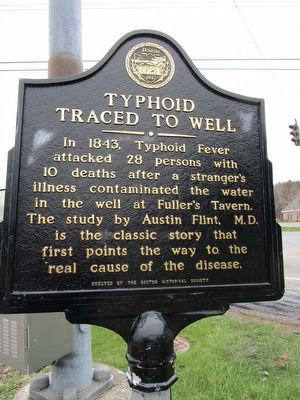 Typhoid Traced to Well Marker image. Click for full size.
