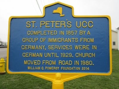 St. Peter's UCC Marker image. Click for full size.