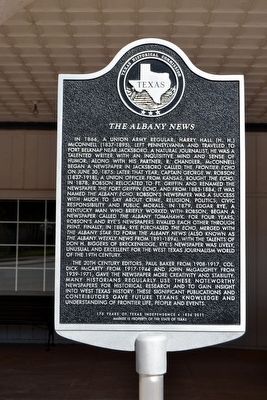 The Albany News Marker image. Click for full size.
