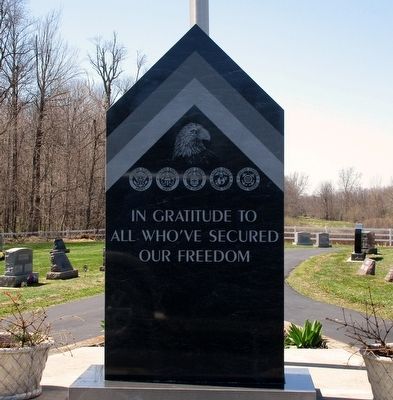 Mt. Blanchard Veterans Memorial Marker. Click for full size. Mt. Blanchard Veterans Memorial Marker image. Click for full size.