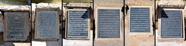 Inscription Tablets of the Georgia Battalion Memorial image. Click for full size.