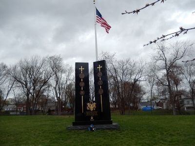 Ukrainian American Veterans Memorial image. Click for full size.