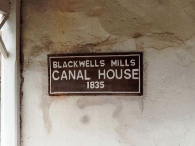 Blackwells Mills Canal House 1835 image. Click for full size.