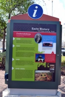 Early History of Fredericksburg, Texas Marker image. Click for full size.