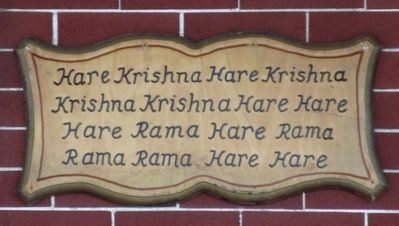 Iskcon Krishna House Marker image. Click for full size.