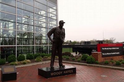 Woody Hayes Statue Marker. Click for full size. Woody Hayes Statue Marker image. Click for full size.