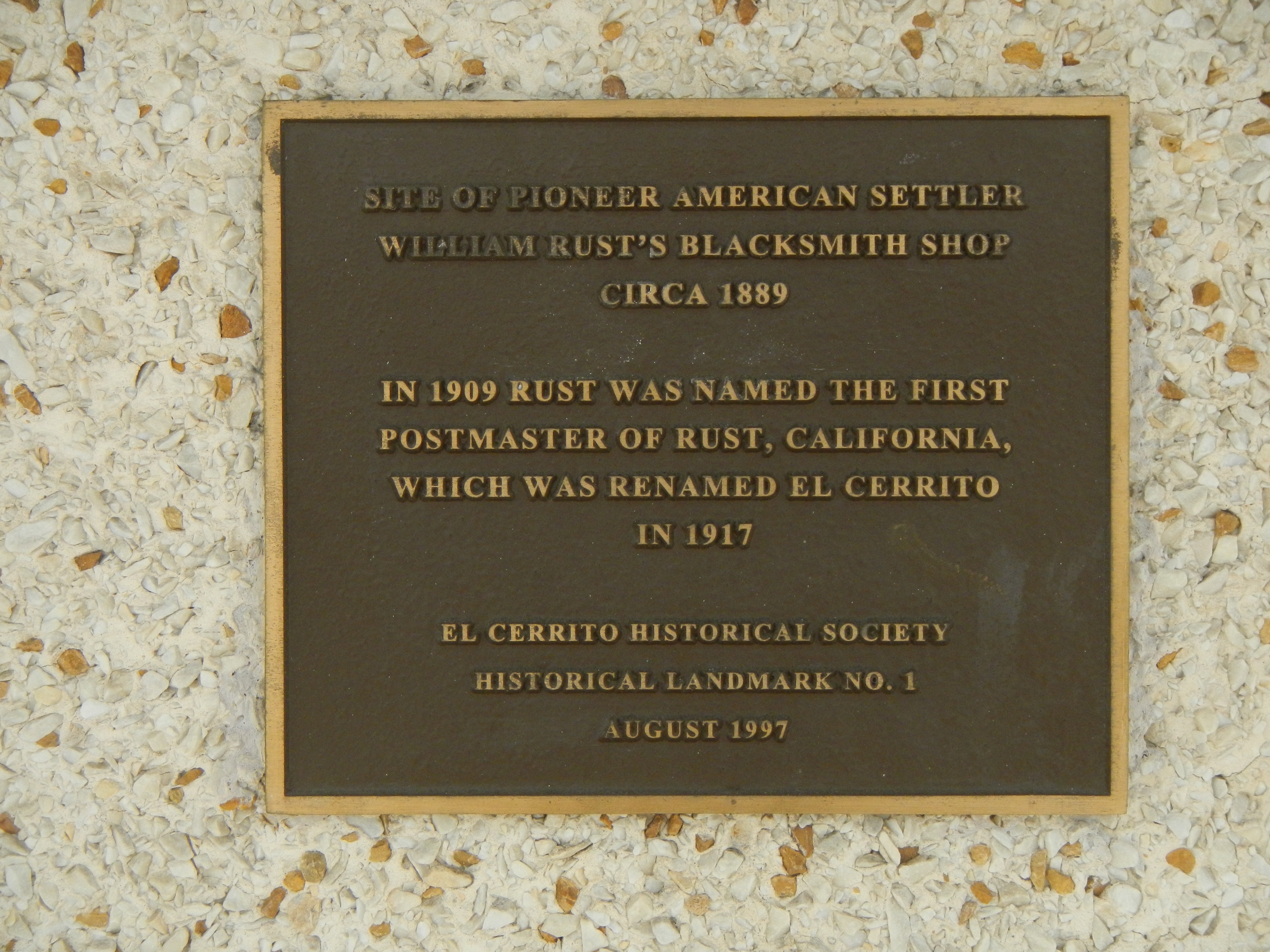 Site of Pioneer American Settler William Rust
