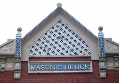 Masonic Block Detail image. Click for full size.