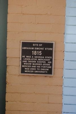 Site of Abraham Simon's Store Marker image. Click for full size.