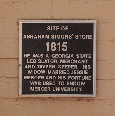 Site of Abraham Simon's Store Marker image. Click for full size.