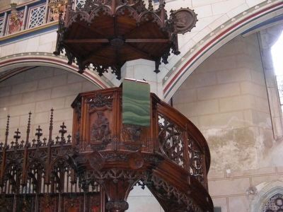 Castle Church in Wittenberg Pulpit image. Click for full size.