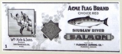 Marker Photo Detail: Canned salmon label image. Click for full size.