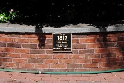 Site of 1817 Wilkes County Courthouse Marker image. Click for full size.