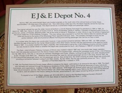 E J & E Depot No. 4 Marker image. Click for full size.